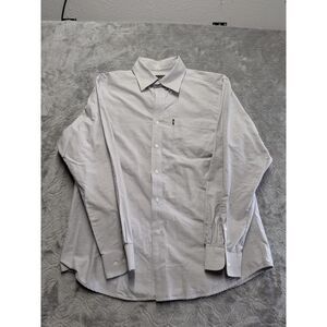 Texas Standard Mens Medium Oxford Button Front Long Sleeve Casual Shirt